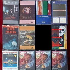 All for $30 - Lot of 11 prog rock & jazz cassette tapes k7 / rush styx steely da